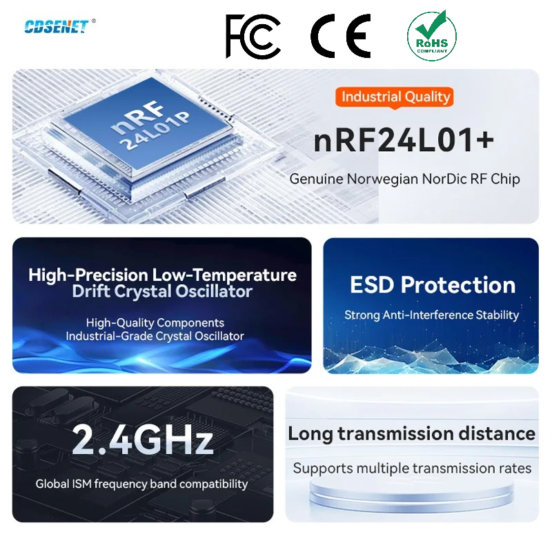 Smart Home Module Iot - 2 ชิ้น nRF24L01+ PA LNA 2.4GHz