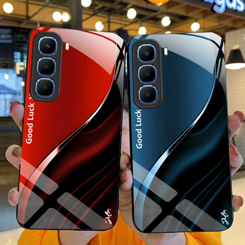 Shelly - เคสกระจกนิรภัยแบบแข็งสำหรับ Infinix Hot 60 Pro+ Infinix