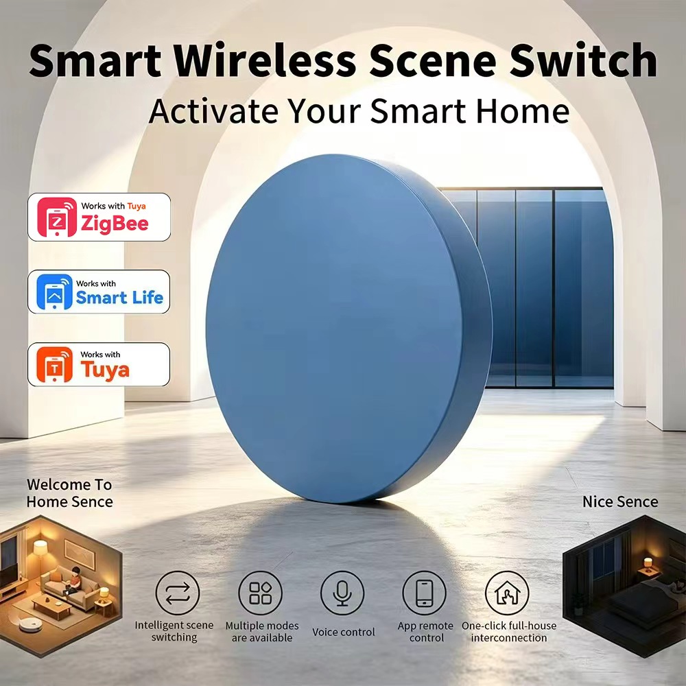 ปุ่มกดควบคุมฉากอัจฉริยะ Zigbee - Home Assistant Tuya บทวิจารณ์และราคา